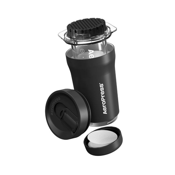 AEROPRESS GO PLUS TRAVEL COFFEE PRESS - BLACK - The Coffee Machine Collective