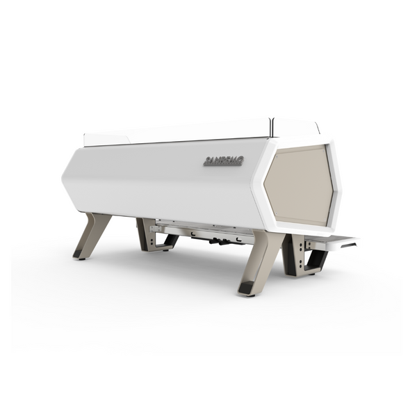Sanremo D8 plus white/Champagne Espresso machine - The Coffee Machine Collective