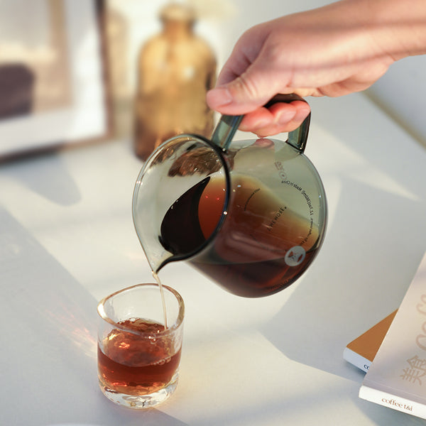 TIMEMORE COFFEE SERVER 600ML - TRANSPARENT BLACK - The Coffee Machine Collective