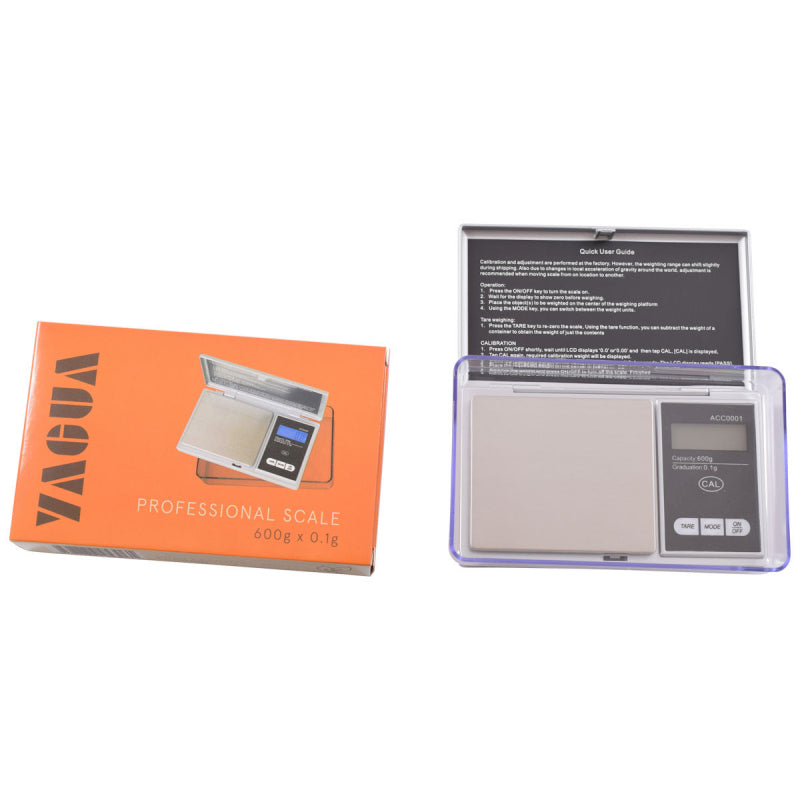 YAGUA SCALE 600 X 0.1G WITH EXTRA LARGE TRAY ACC0001 - The Coffee Machine Collective
